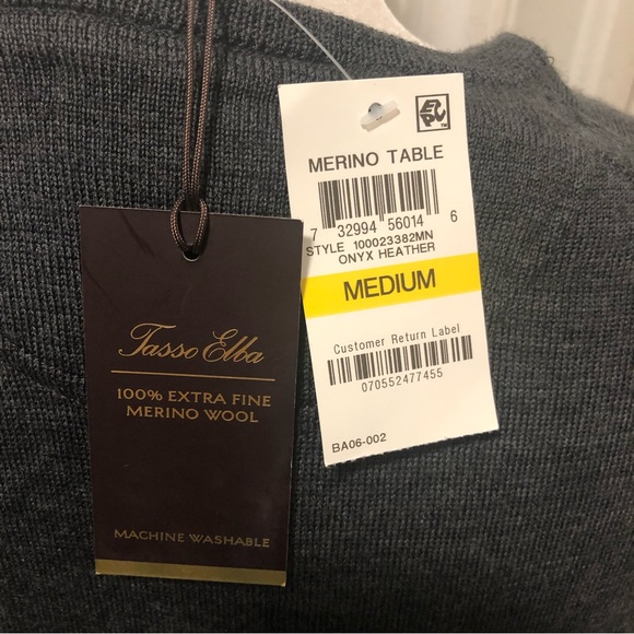 Tasso Elba NWT ladies merino wool sweater size medium - Picture 4 of 5